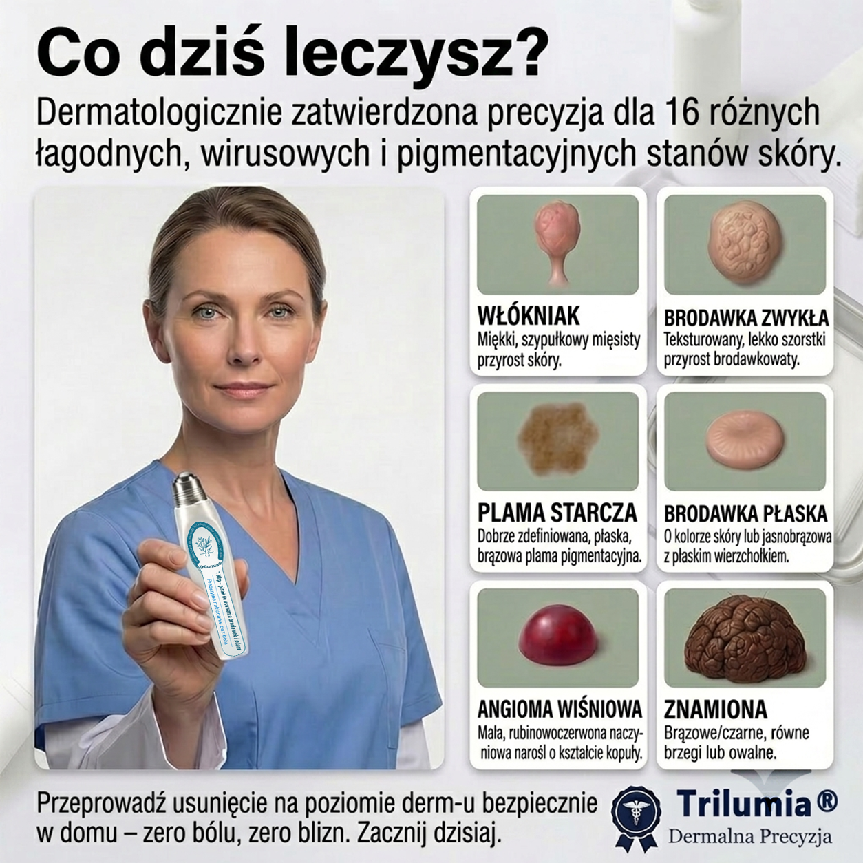 𝐎𝐟𝐢𝐜𝐣𝐚𝐥𝐧𝐲 𝐬𝐤𝐥𝐞𝐩 𝐦𝐚𝐫𝐤𝐢 | ✅️ Trilumia® 7-dniowy preparat na narośle skórne i przebarwienia (bezbolesny aplikator roll-on, bez blizn) 😍