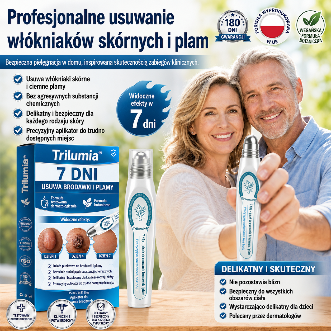 𝐎𝐟𝐢𝐜𝐣𝐚𝐥𝐧𝐲 𝐬𝐤𝐥𝐞𝐩 𝐦𝐚𝐫𝐤𝐢 | ✅️ Trilumia® 7-dniowy preparat na narośle skórne i przebarwienia (bezbolesny aplikator roll-on, bez blizn) 😍