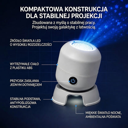 Ostatni dzień –70% 🔥 | Projektor światła nocnego REBYIPO® — Inteligentny projektor 5D (holograficzne rozgwieżdżone niebo i ocean) 🌠