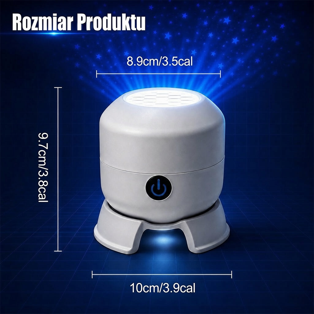 Ostatni dzień –70% 🔥 | Projektor światła nocnego REBYIPO® — Inteligentny projektor 5D (holograficzne rozgwieżdżone niebo i ocean) 🌠